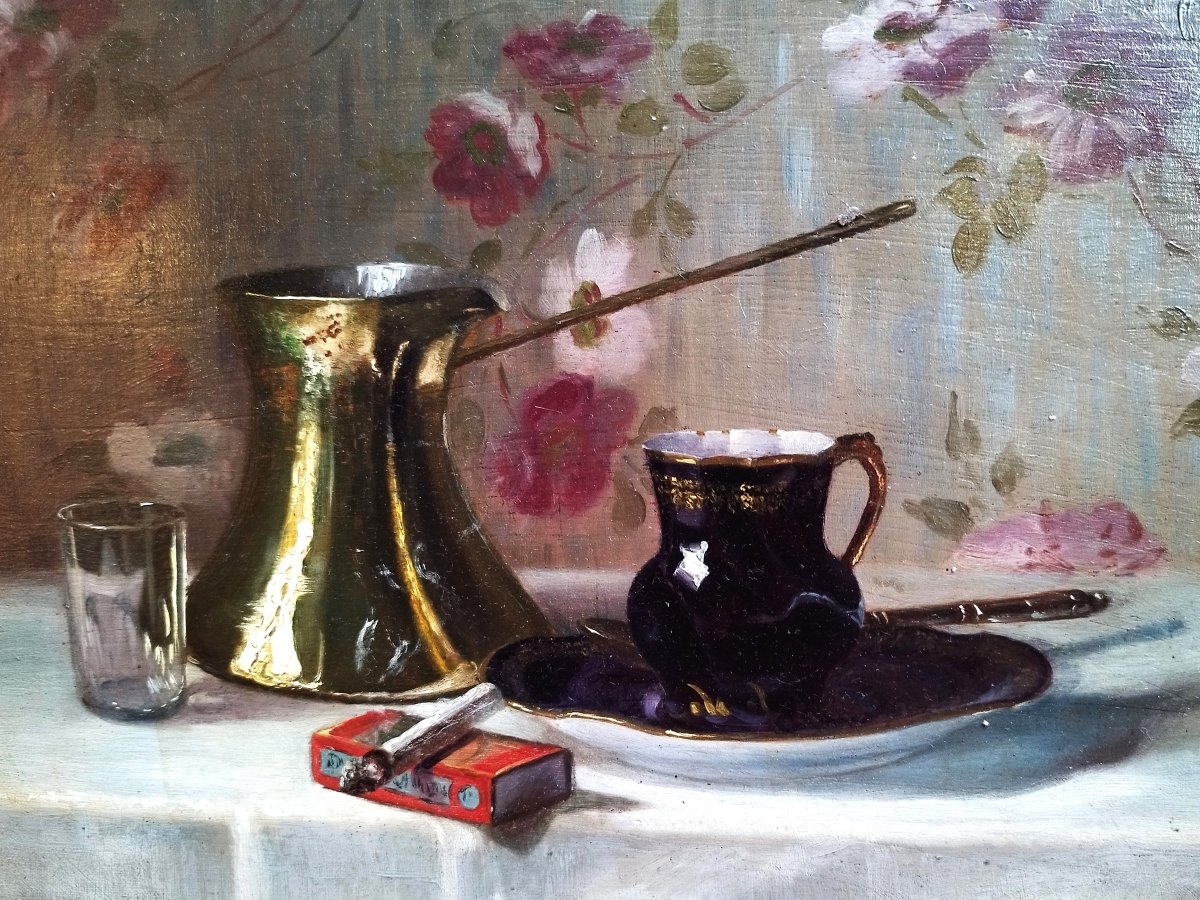 Still Life By Henry Roberts, Oil Painting-photo-1