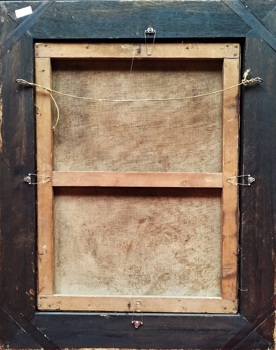 Still Life With Rose Flowers, Oil Painting By J. Lévy 19th C-photo-1