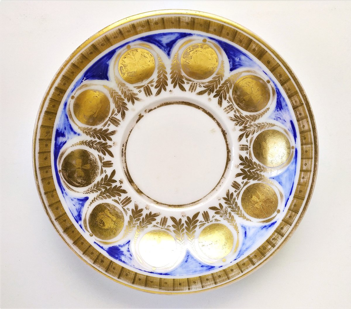 Grande Tasse à Chocolat En Porcelaine de Paris Peinte  à la Main19ème-photo-2