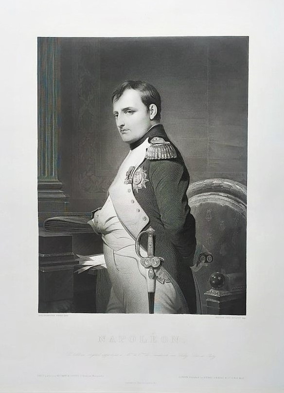 Etching Napoleon After Paul Delaroche 19th C Engraving Old Print