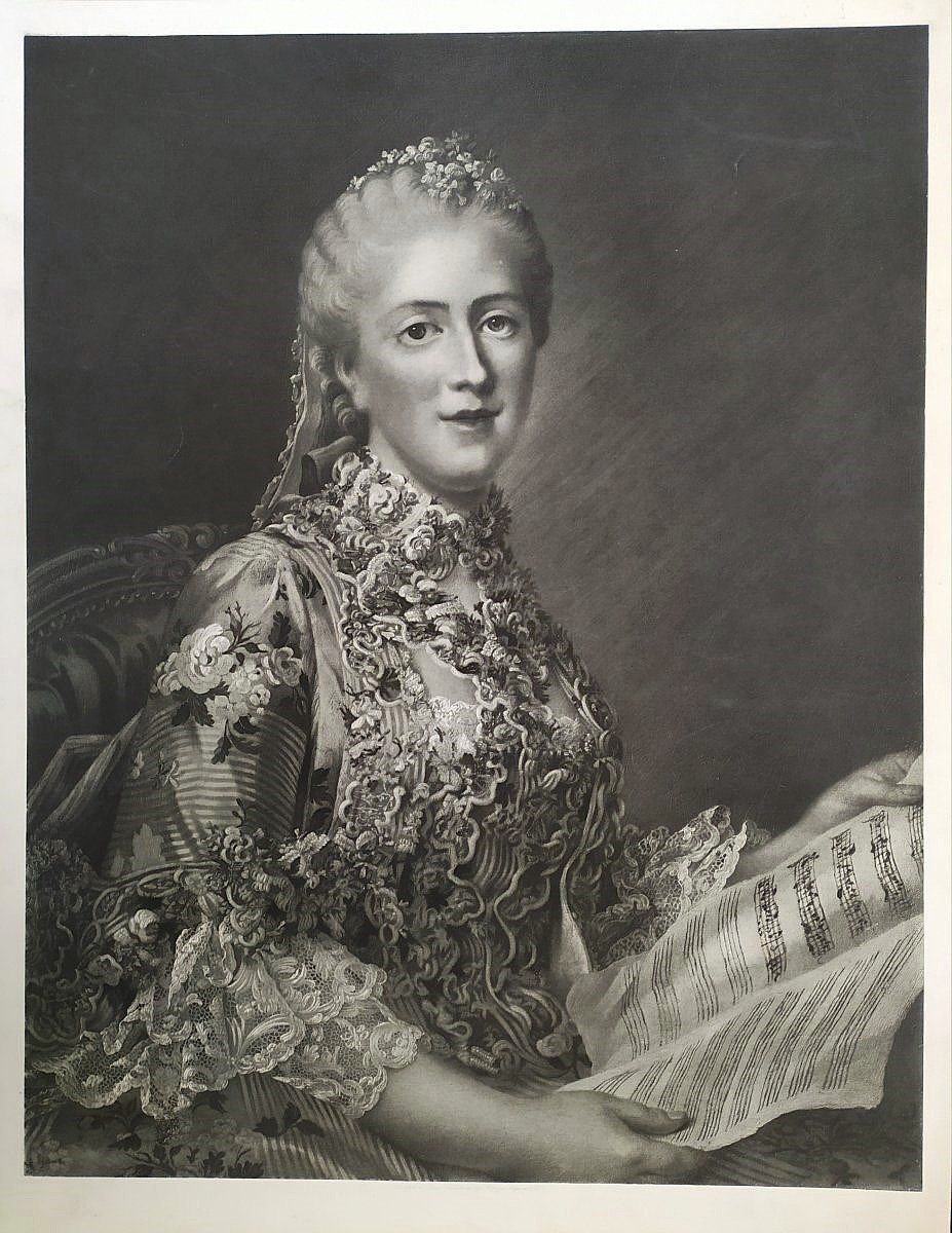 Sophie Philippine Elisabeth Of France Daughter Of Louis XV Historical Portrait Photoengraving -photo-2