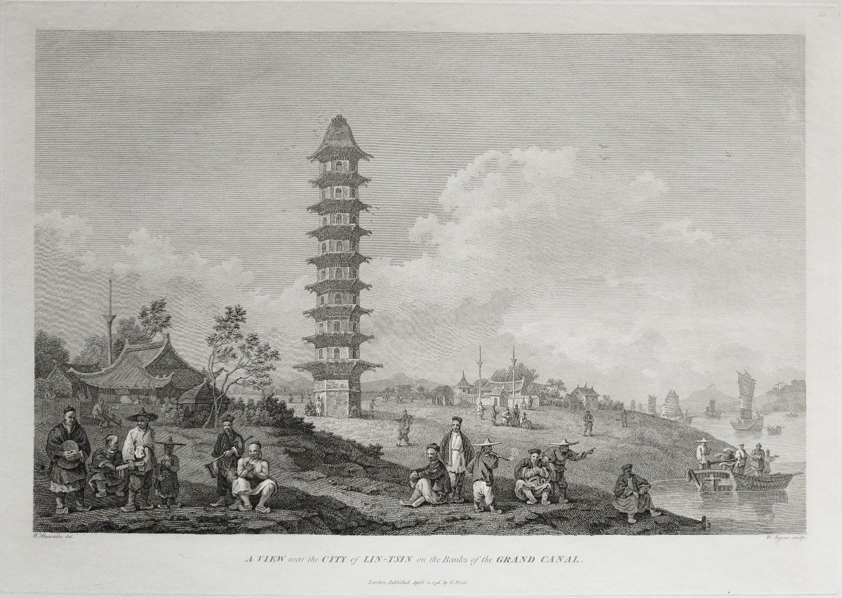 3°william Alexander (1767-1816) A View Near The City Of Lin-tsin On The Banks Of The Grand Can-photo-3