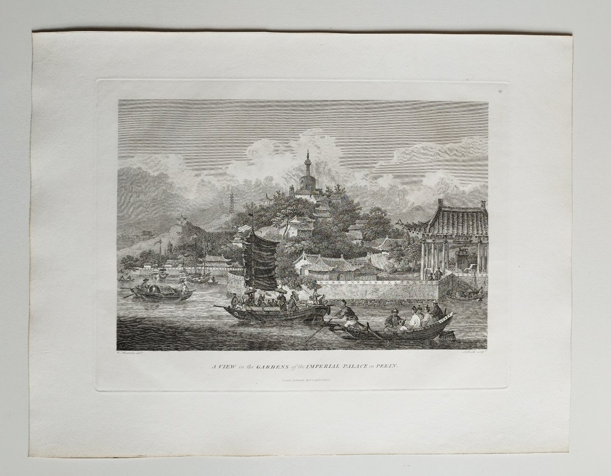 4°william Alexander (1767-1816) A View In The Gardens Of The Imperial Palace In Pekin-photo-2