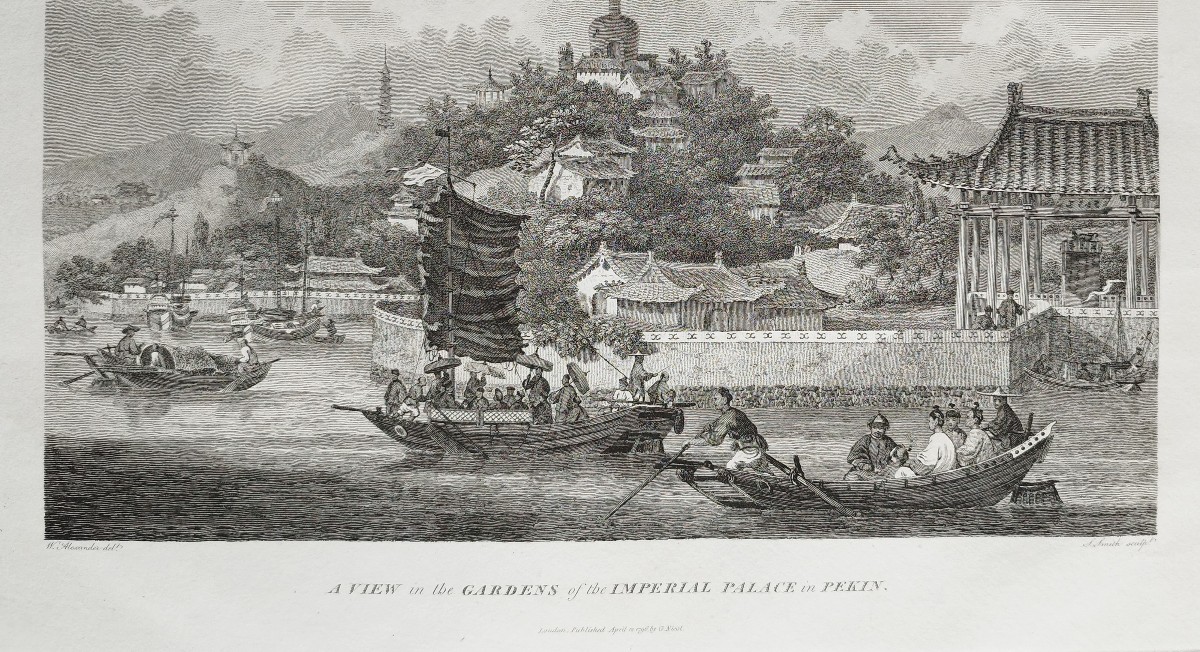 4°william Alexander (1767-1816) A View In The Gardens Of The Imperial Palace In Pekin-photo-1