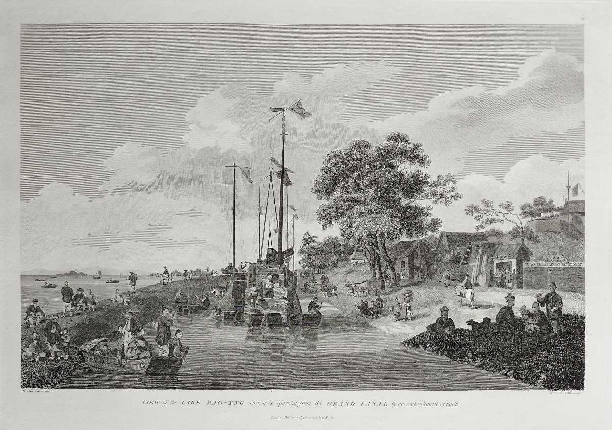 6°William Alexander (1767-1816) View of the lake Pao-Yng where it is separated from the Grand C-photo-3