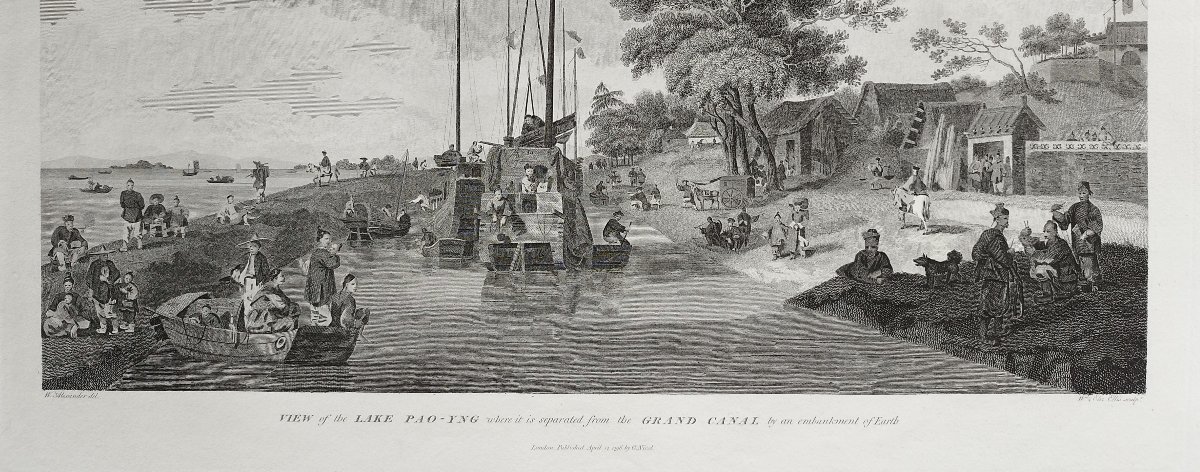 6°William Alexander (1767-1816) View of the lake Pao-Yng where it is separated from the Grand C-photo-4