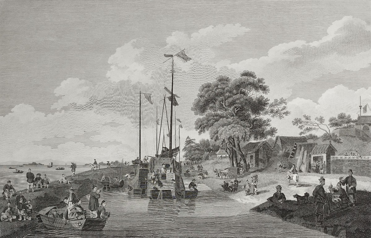 6°William Alexander (1767-1816) View of the lake Pao-Yng where it is separated from the Grand C-photo-1