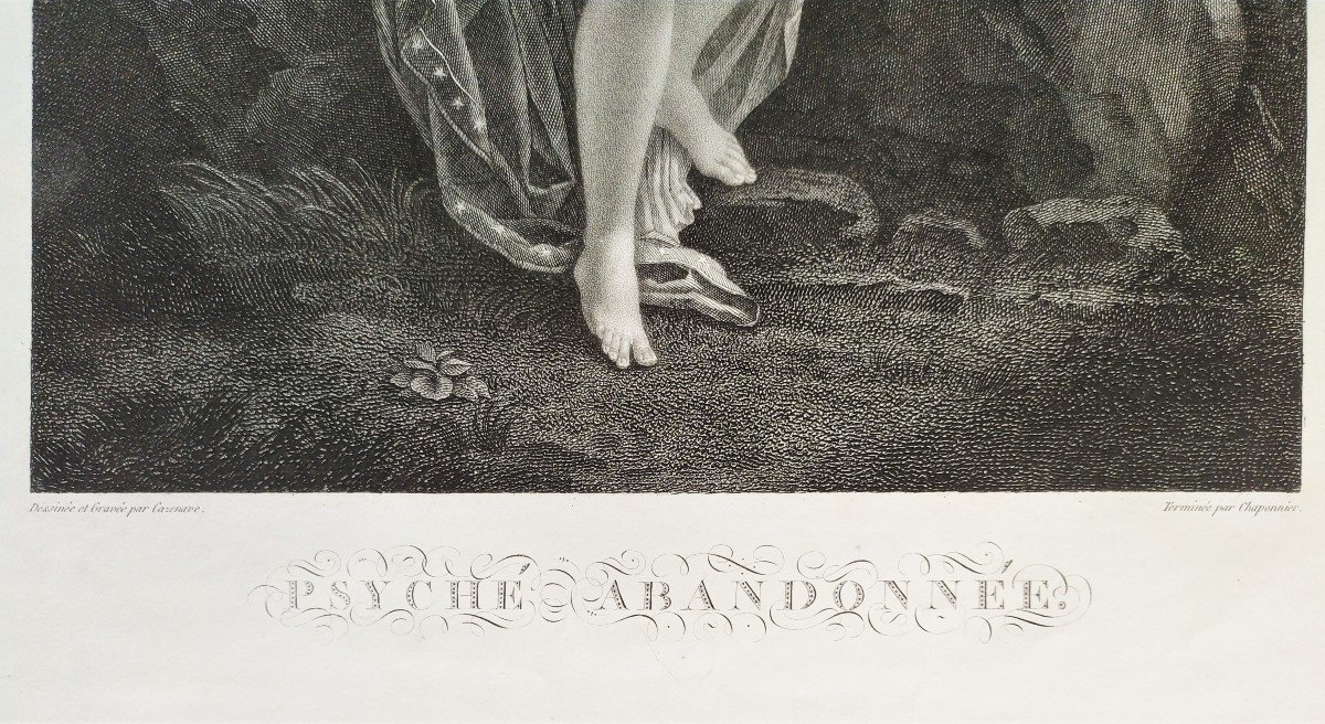 Gravure mythique Psyché Nu 19ème-photo-3