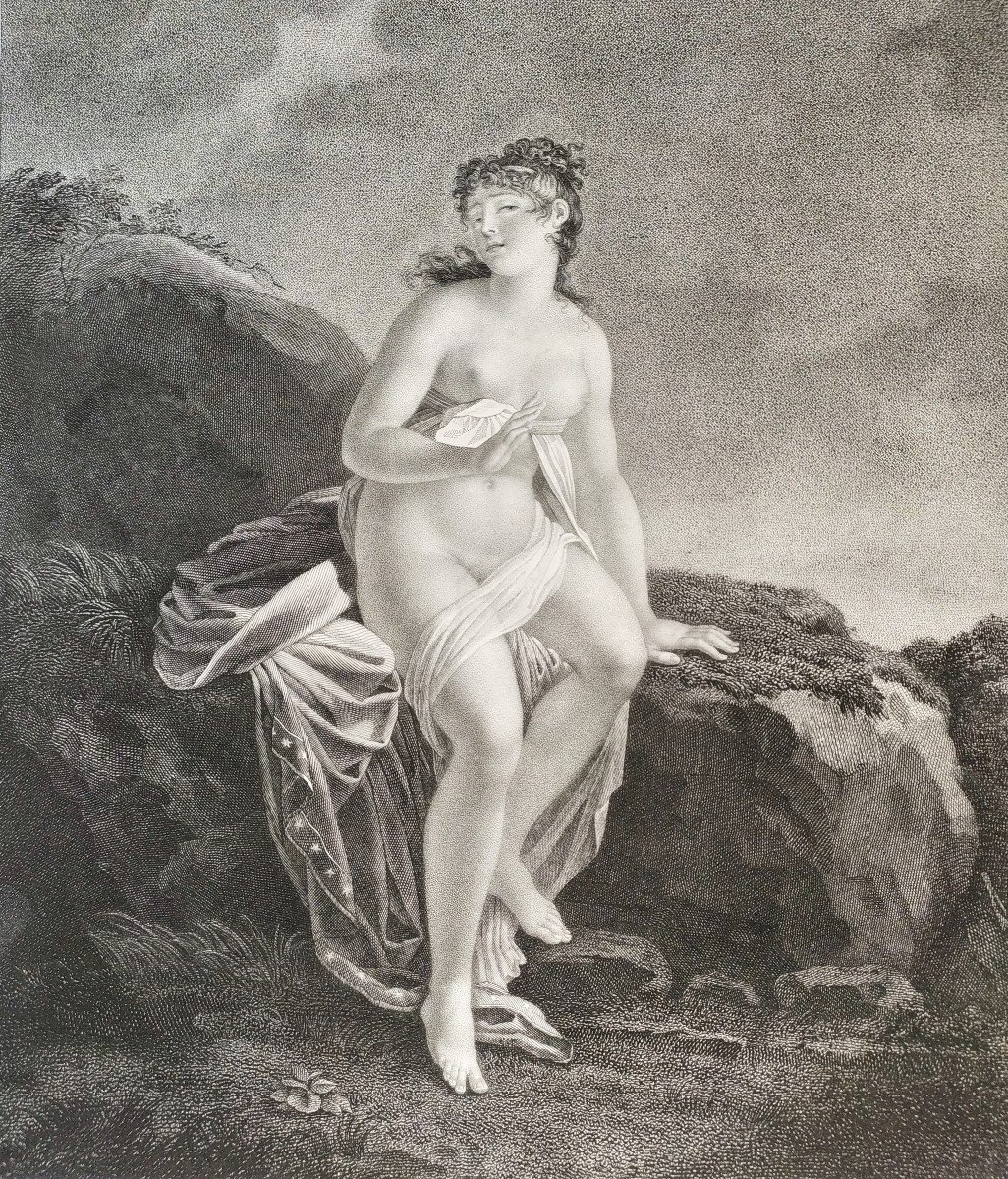 Gravure mythique Psyché Nu 19ème-photo-4