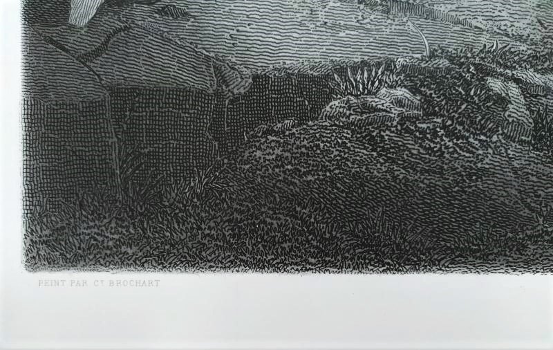 Grande gravure d'Après Brochart Style Néo-classique 19ème-photo-2