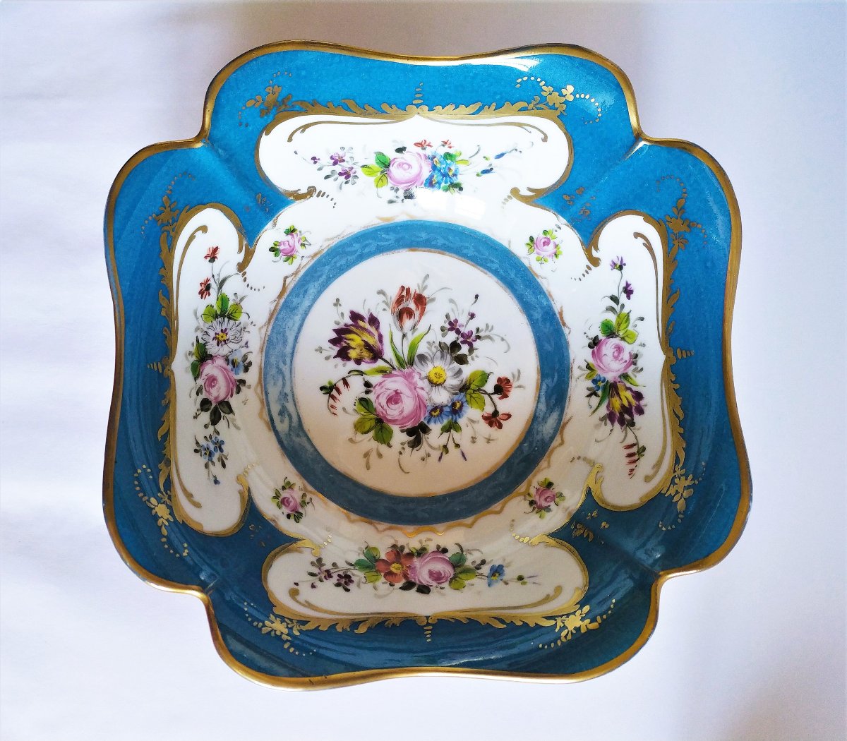  Porcelaine Paris Samson Coupe  Saladier Quadrilobée 19ème-photo-2