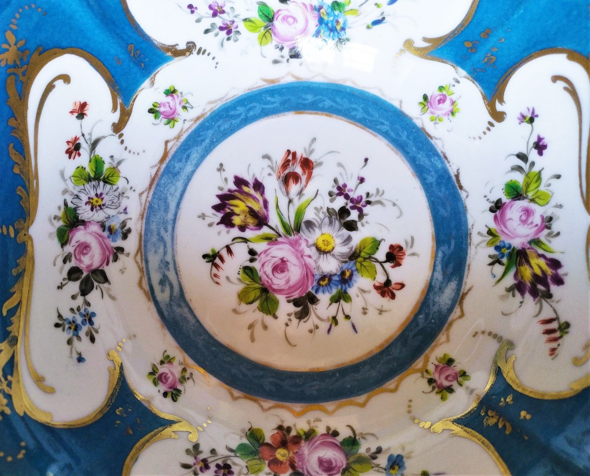  Porcelaine Paris Samson Coupe  Saladier Quadrilobée 19ème-photo-3