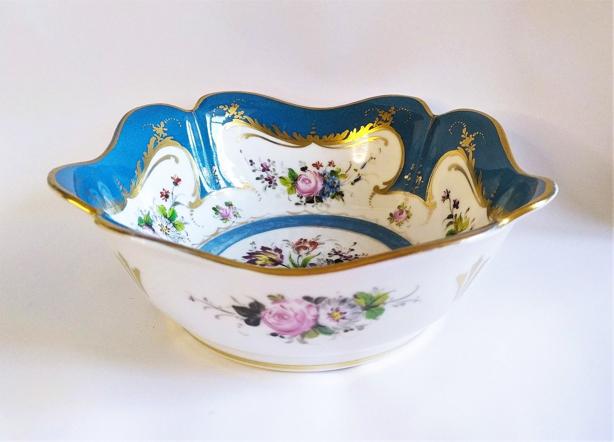  Porcelaine Paris Samson Coupe  Saladier Quadrilobée 19ème
