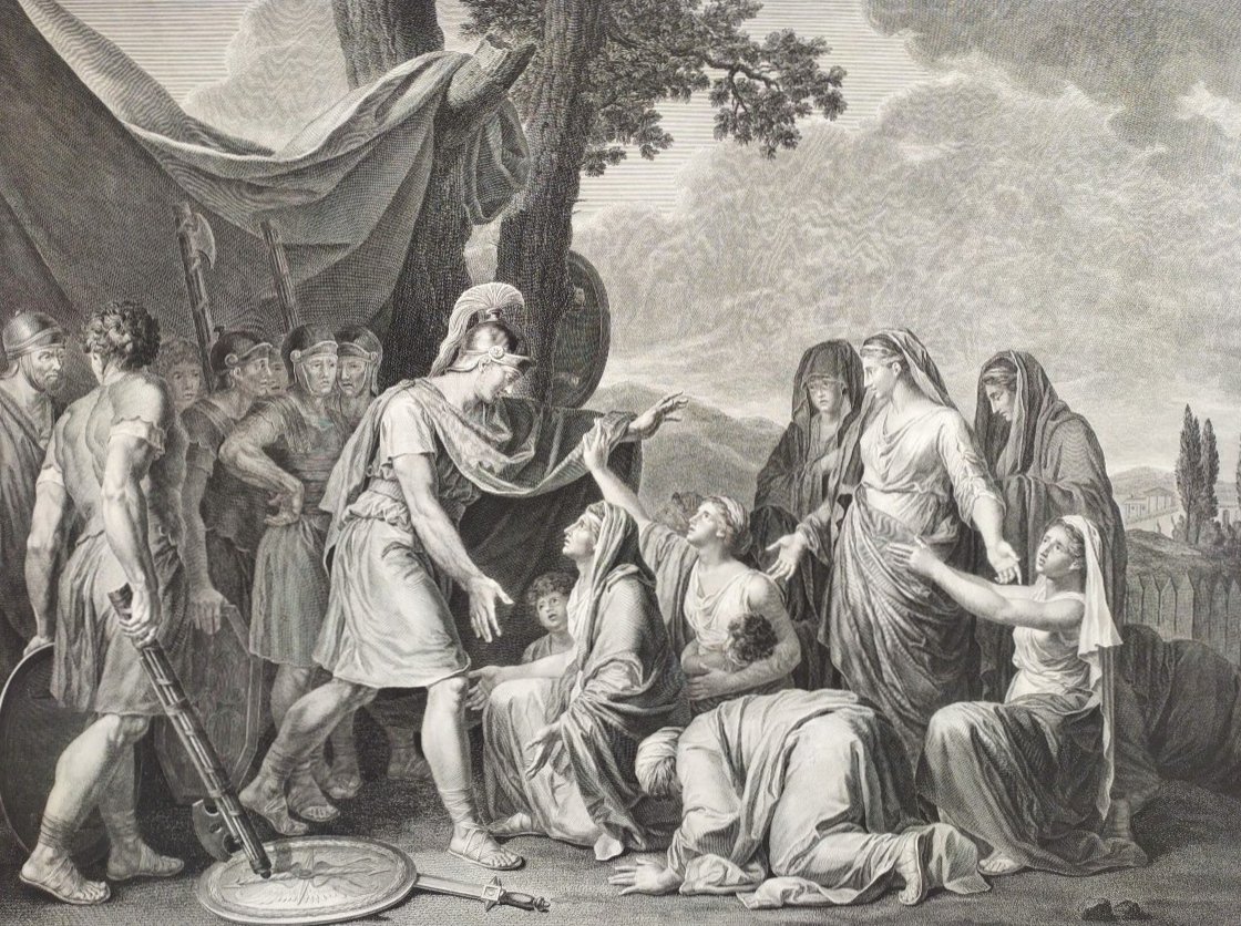 Grande gravure historique 18ème Rome antique -photo-4
