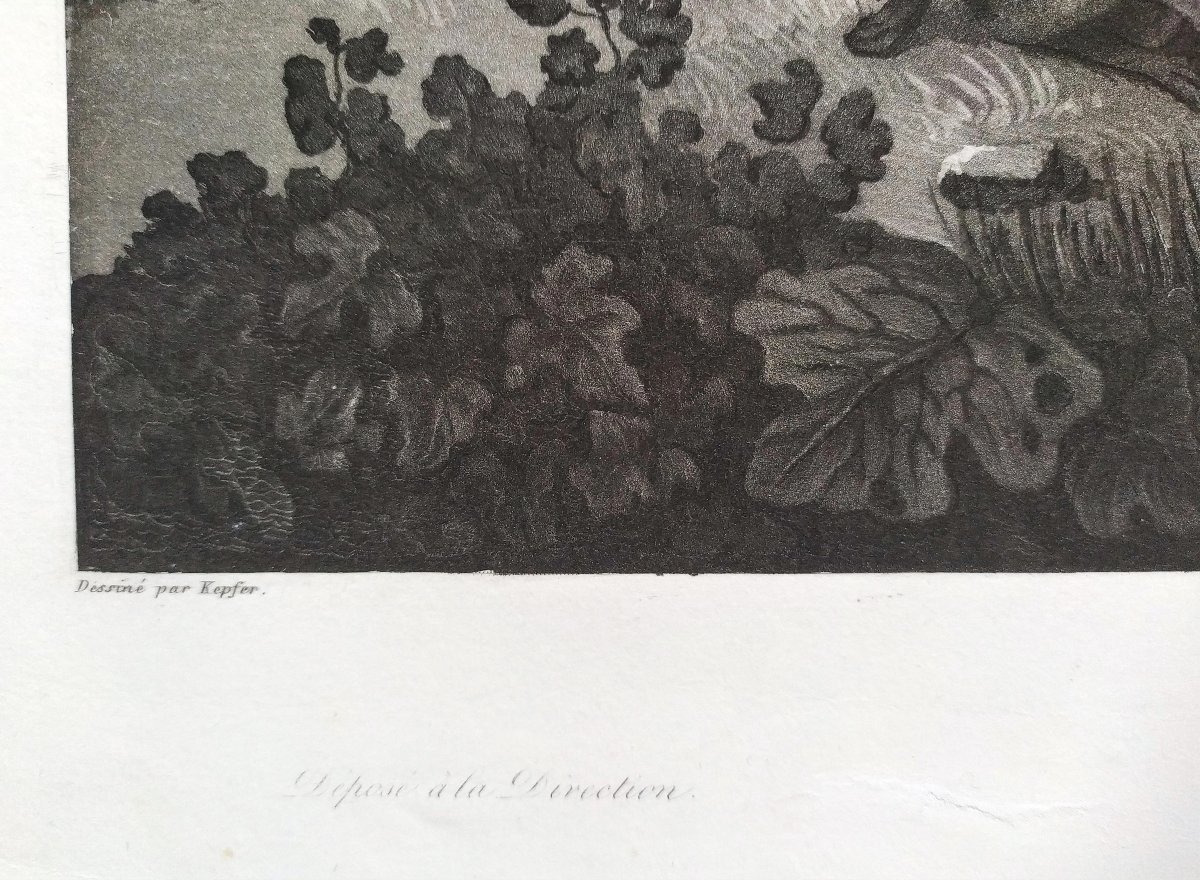  Gravure De Chasse Par Moreau Chasseur Cheval Chien 19ème-photo-2