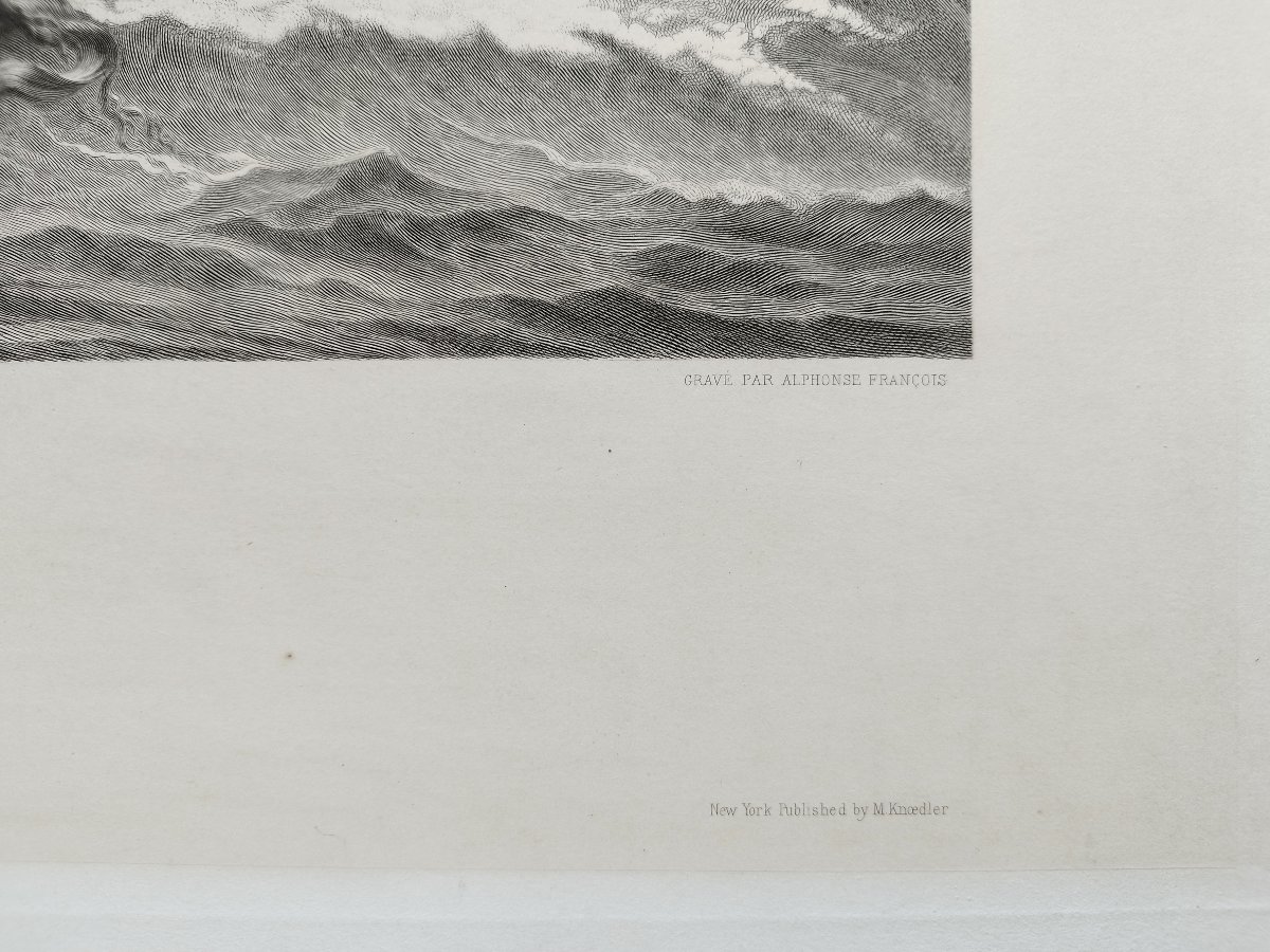 Antique Mythological Engraving Of Venus, After Cabanel, 19th C Etching Old Print-photo-1