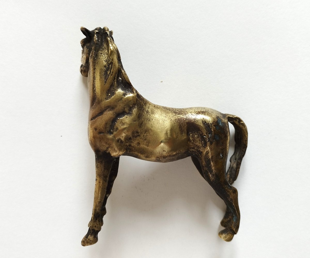 Arabian Horse  20th-century Bronze Statuette-photo-2