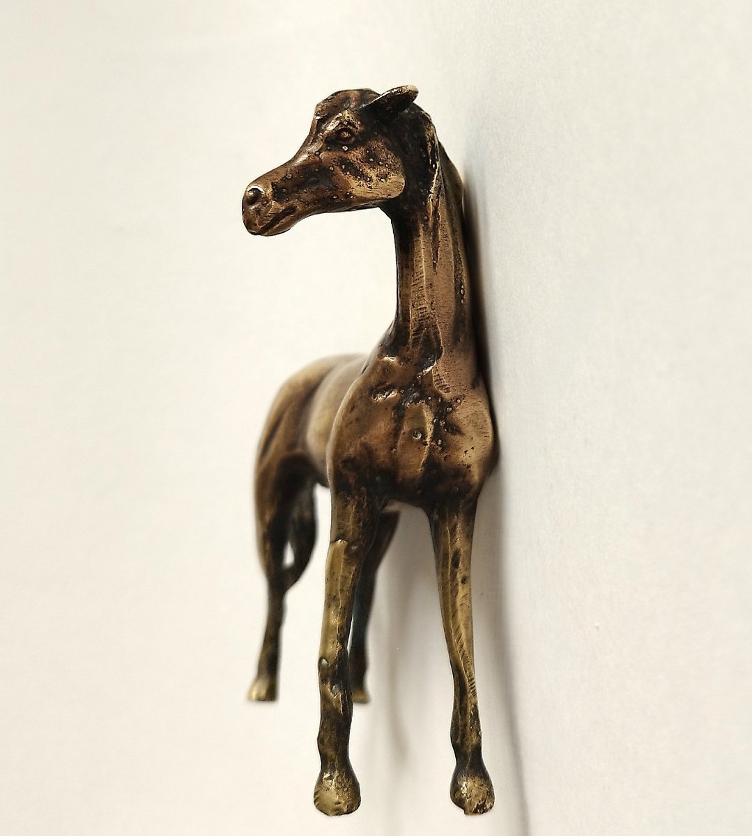 Arabian Horse  20th-century Bronze Statuette-photo-3