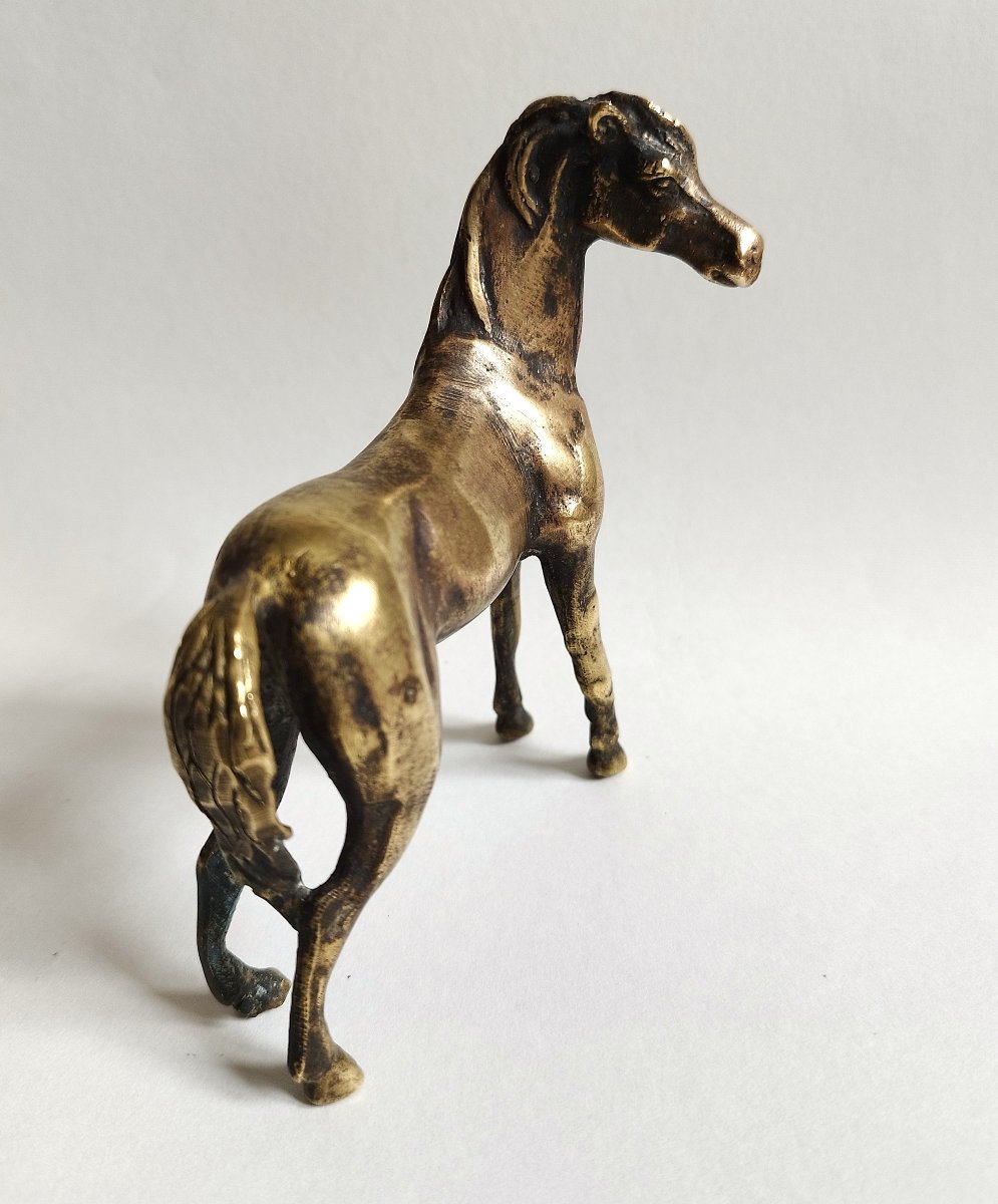 Arabian Horse  20th-century Bronze Statuette-photo-1