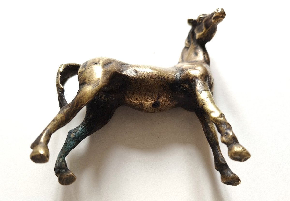 Arabian Horse  20th-century Bronze Statuette-photo-3