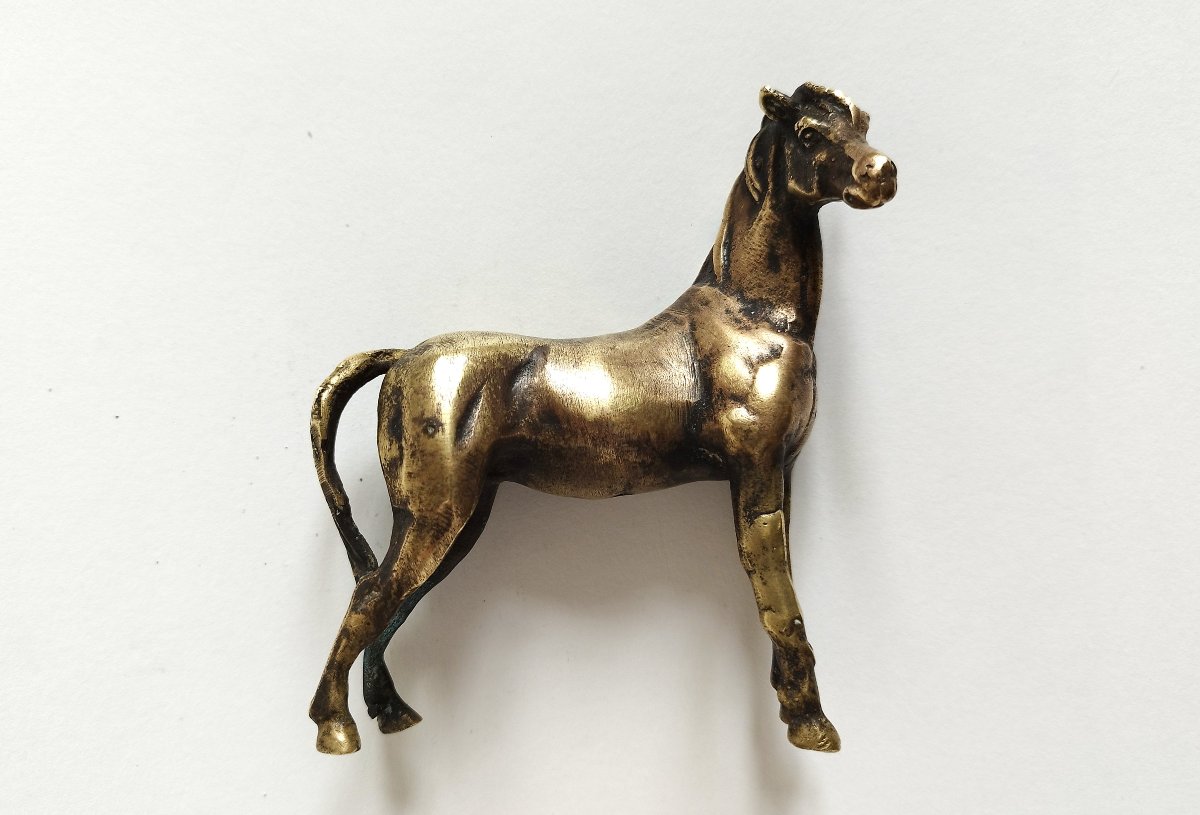 Arabian Horse  20th-century Bronze Statuette-photo-4