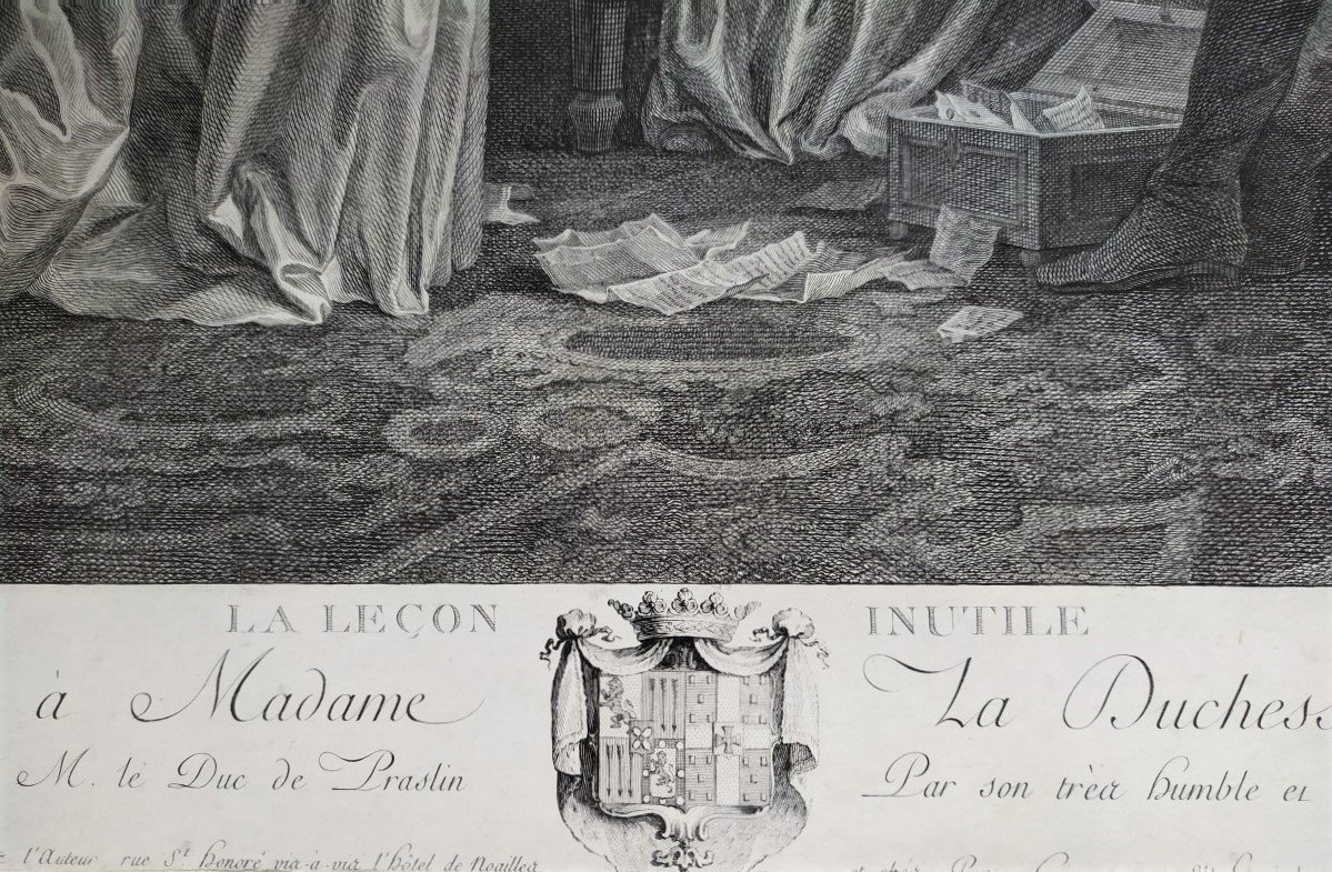 18th C Romantic Engraving The Useless Lesson Engraved In 1781 By Helman After Leprince-photo-4