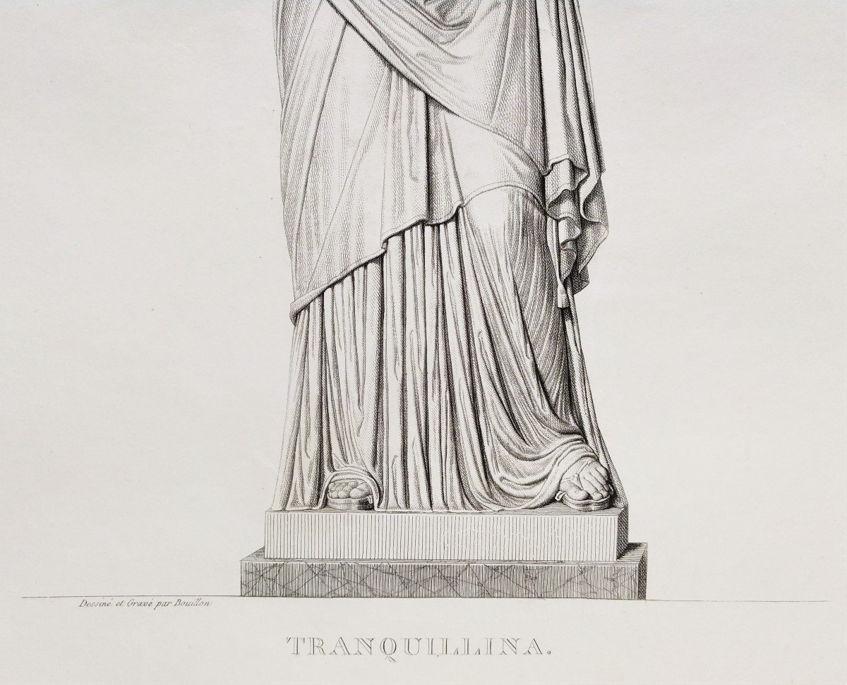 Tranquillina 19th Century Engraving By Pierre Bouillon-photo-1