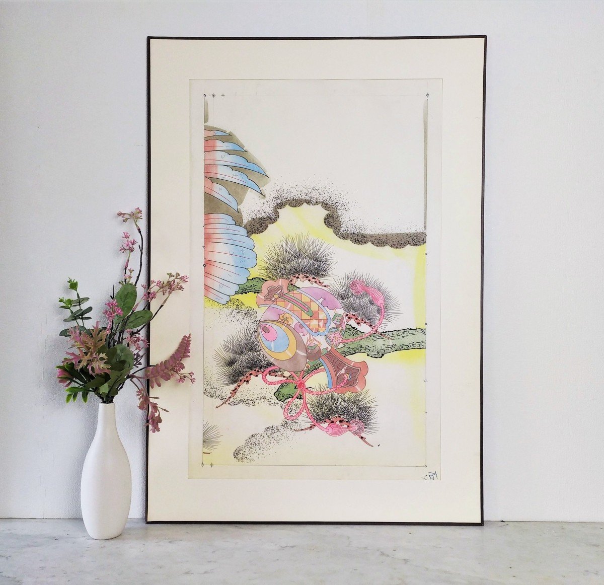 Japan Drawing Watercolour And Ink Pattern For Kimono Japanese Art-photo-4
