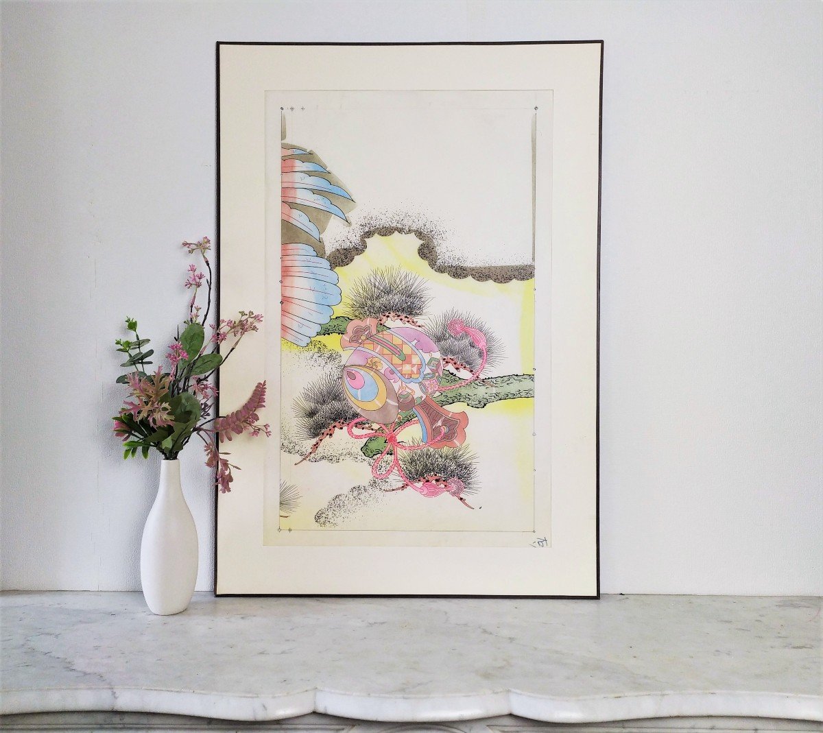 Projet De Kimonos Japonais Aquarelle Et Encres 
