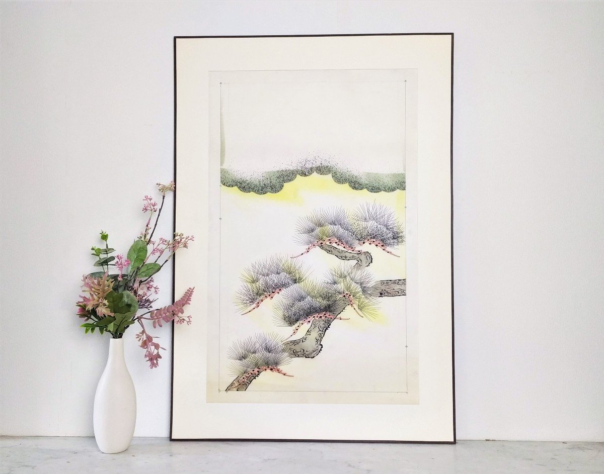 Aquarelle Projet De De Textile Pour Kimonos Japonais -photo-4