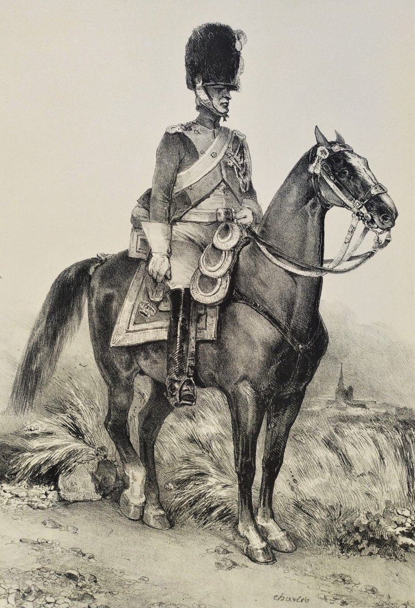 Military Rider On Horseback By Charlet