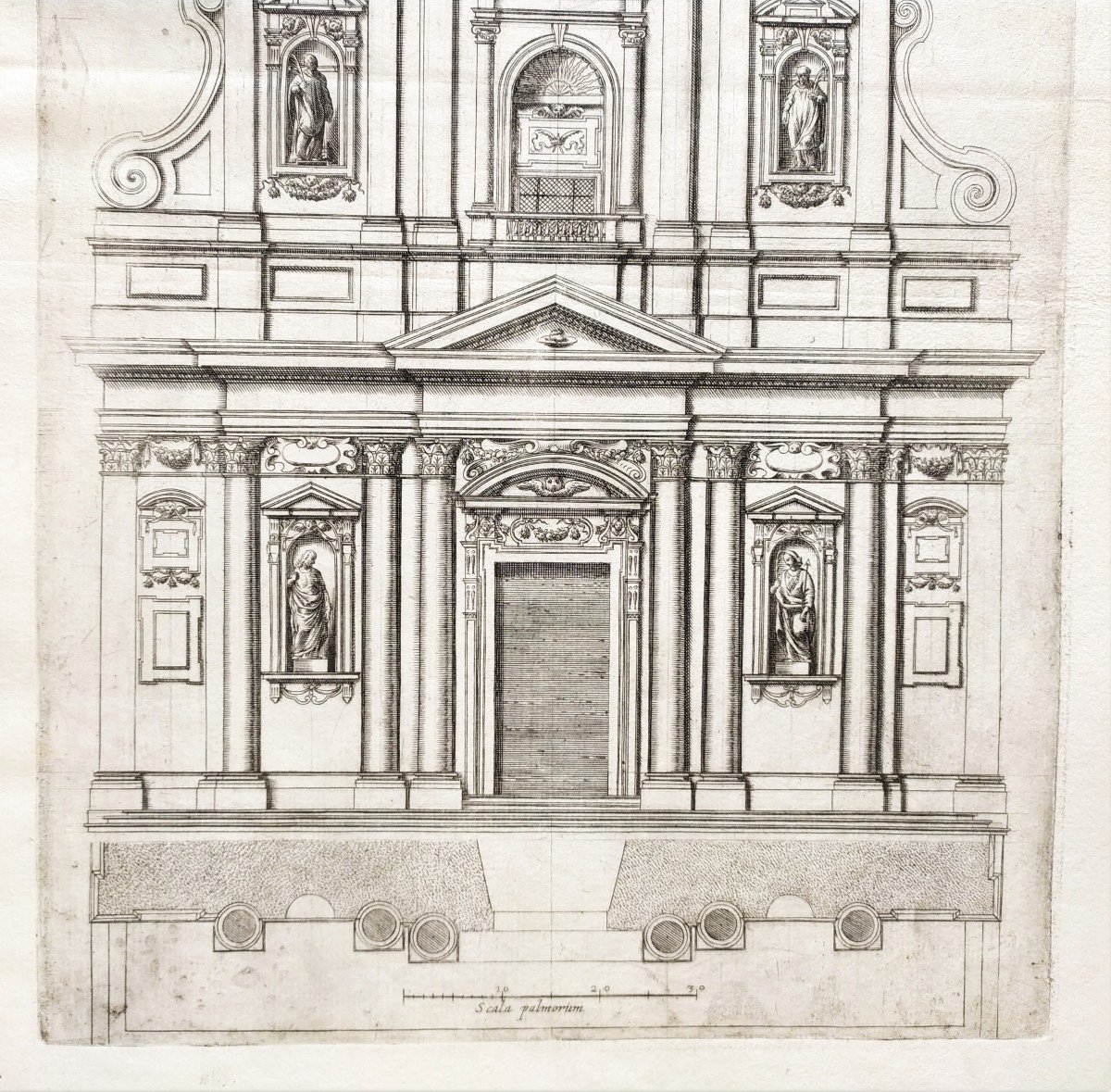 Paire De Gravures  architecture XVIIème Rome-photo-5
