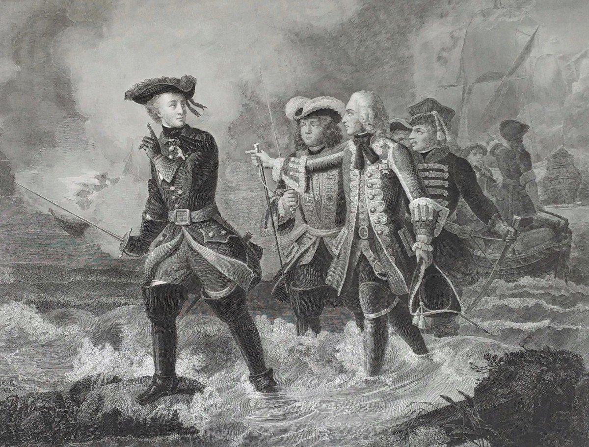 Charles XII  Carl De Suède Gravure Bataille 19ème-photo-4