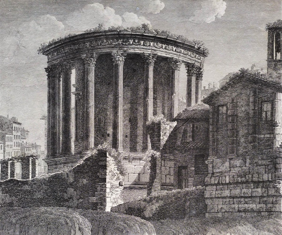 Gravure Architecture Italie Rome Temple Sybille-photo-5