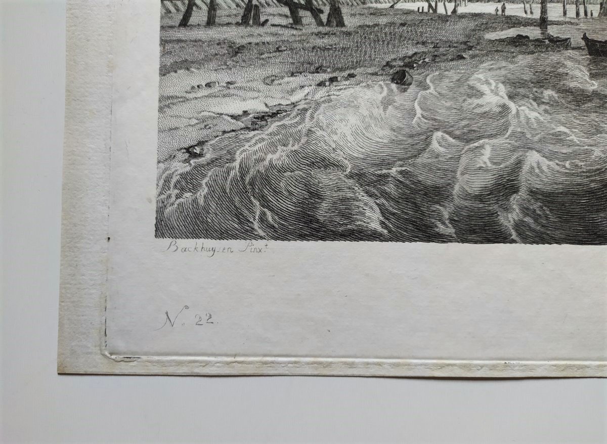 Seascape Etching After Ludolf Bakhuizen-photo-1