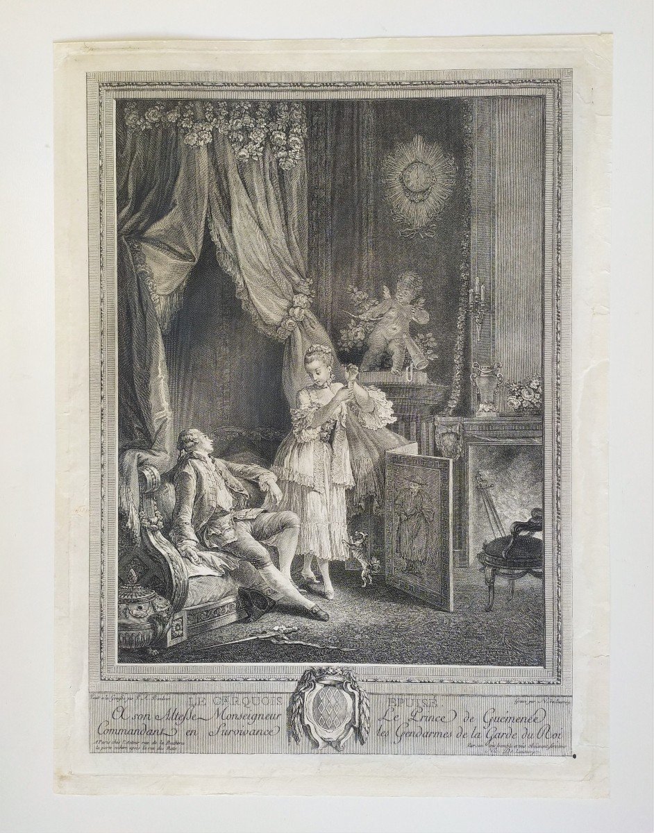 Gravure Erotique Par Nicolas De Launay XVIIIème-photo-2