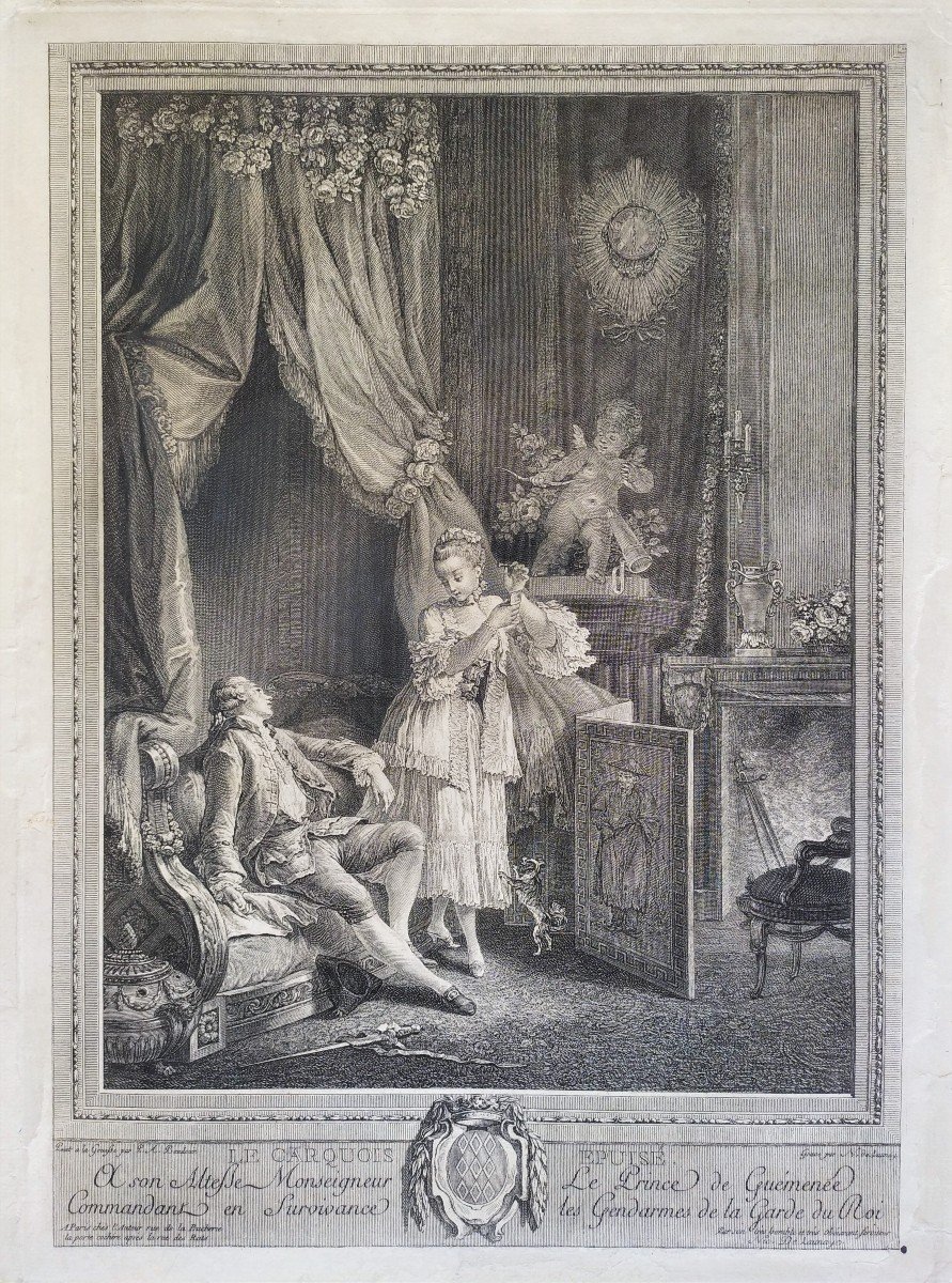 Gravure Erotique Par Nicolas De Launay XVIIIème-photo-3