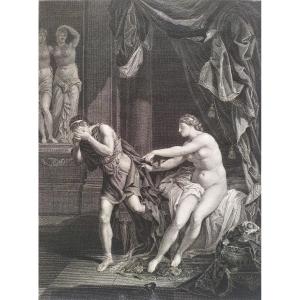 Joseph Et La Femme De Putiphar Gravure 18 ème