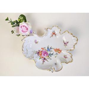 Dish In Hand Painted Saxe Porcelain 