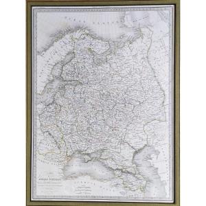 Geographical Map Russia Of Europe By Lapie & Lallemand Dated 1830