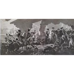 Napoleon Battle Engraving Etching Print 19th C