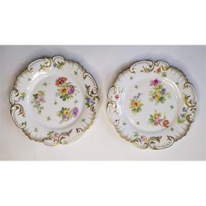 Golse  Limoges Assiettes  En Porcelaine Peinte  à La Main 