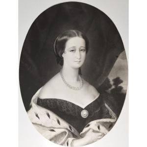 Impératrice Eugénie  Femme De Napoléon III Gravure 19ème