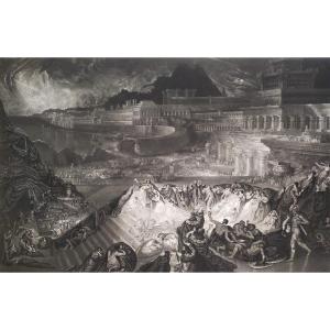 John Martin La Chute De Ninive Gravure XIXème