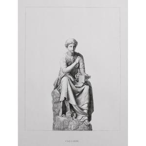 Calliope Gravure Mythologique Déesse Grecque 19ème