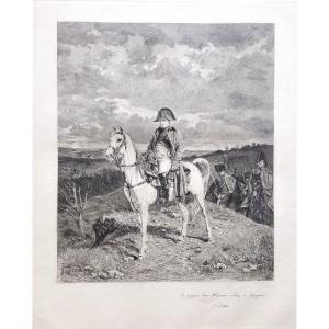  Napoleon Bonaparte Horse Marengo Engraving After Meissonier 20th C
