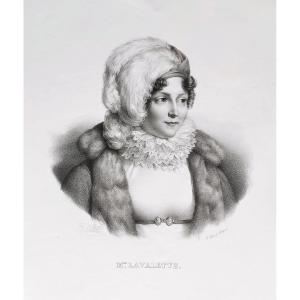 Niece Of Empress Josephine 19th C Lithograph Historical Portrait Old Print