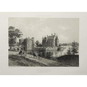 Château de la Bretesche lithographie 19ème