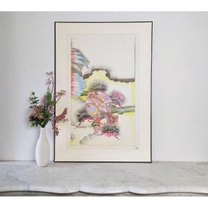 Projet De Kimonos Japonais Aquarelle Et Encres 