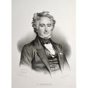 Michel-eugène Chevreul Lithographed By Grégoire And Deneux